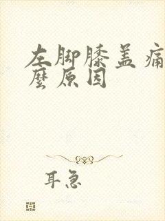 左脚膝盖痛是什么原因