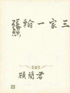 张翰一家三口近照