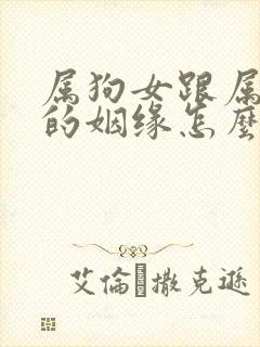 属狗女跟属兔男的姻缘怎么样