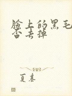 脸上的黑毛痣能否去掉