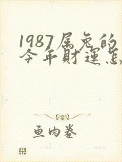 1987属兔的今年财运怎么样封面