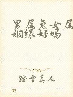 男属兔女属猴配姻缘好吗