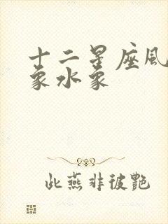 十二星座风象土象水象封面