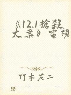 《12.1枪杀大案》电视剧