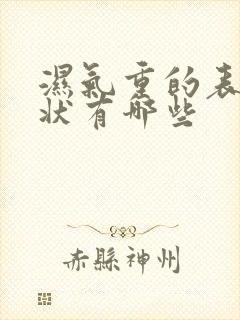 湿气重的表现症状有哪些