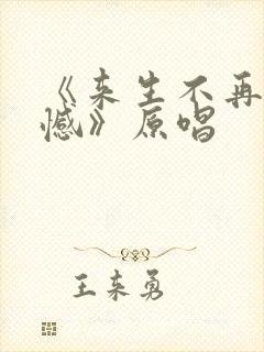 《来生不再有遗憾》原唱