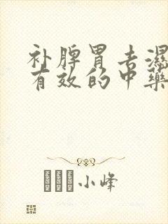 补脾胃去湿气最有效的中药