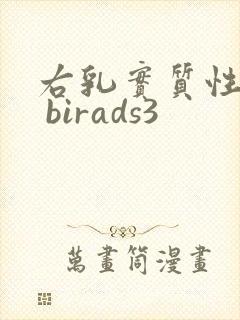 右乳实质性结节 birads3封面