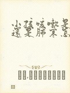 小孩咳嗽是肺热还是肺寒怎么判断