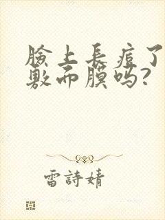 脸上长痘了可以敷面膜吗?