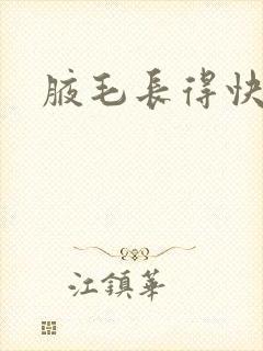 腋毛长得快封面