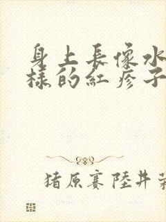 身上长像水泡一样的红疹子怎么回事