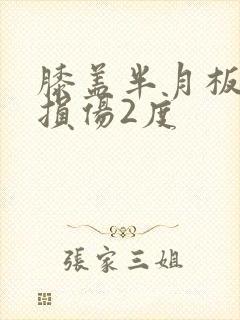 膝盖半月板后角损伤2度