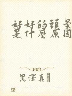 好好的头晕呕吐是什么原因引起