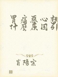 胃痛恶心想吐是什么原因引起的封面