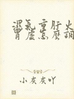 湿气重肝火旺脾胃虚怎么调理封面