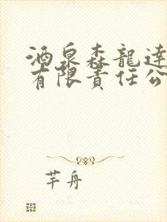 酒泉森龙达物流有限责任公司