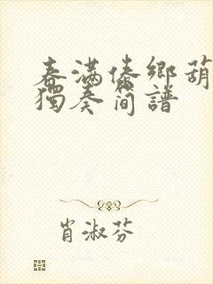 春满傣乡葫芦丝独奏简谱