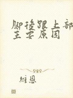 脚后跟上部痛的主要原因