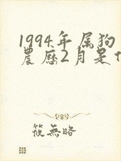 1994年属狗农历2月是什么命