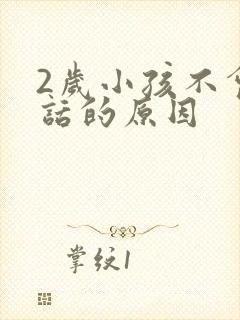 2岁小孩不会说话的原因