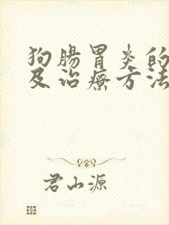 狗肠胃炎的症状及治疗方法