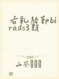 右乳结节bi—rads3类封面