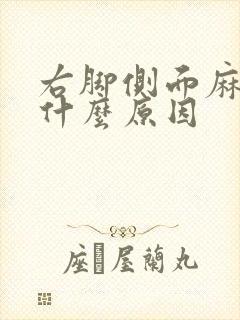 右脚侧面麻木是什么原因封面