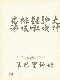 扁桃体肿大流鼻涕咳嗽吃什么药