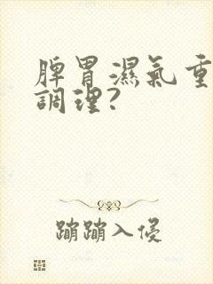 脾胃湿气重怎么调理?