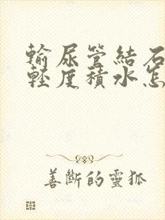 输尿管结石伴有轻度积水怎么治疗最好方法