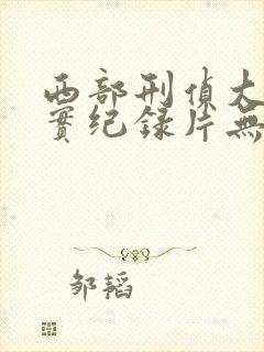 西部刑侦大案纪实纪录片无删减