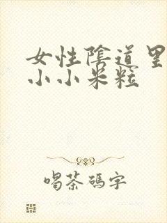 女性阴道里长满小小米粒封面