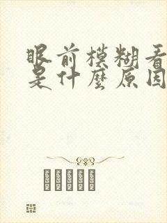 眼前模糊看不清是什么原因