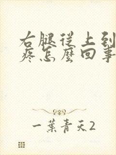 右腿从上到下酸疼怎么回事