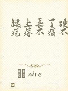 腿上长了硬硬的疙瘩不痛不痒封面