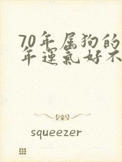 70年属狗的今年运气好不好
