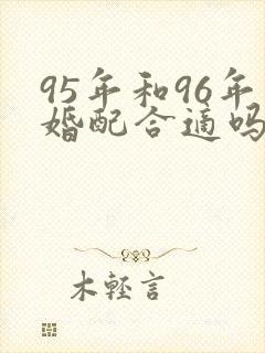 95年和96年婚配合适吗封面
