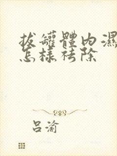 拔罐体内湿气重怎样祛除