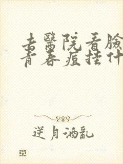 去医院看脸上的青春痘挂什么科