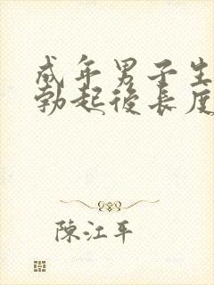 成年男子生殖器勃起后长度