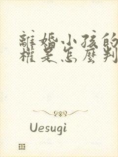 离婚小孩的抚养权是怎么判定的
