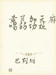 黄芪加天麻泡水喝的功效封面