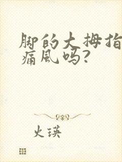 脚的大拇指痛是痛风吗?封面