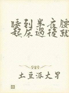 睡到半夜腰酸痛起床过后就缓解了封面