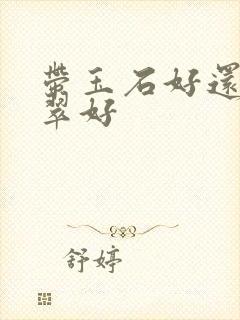 带玉石好还是翡翠好