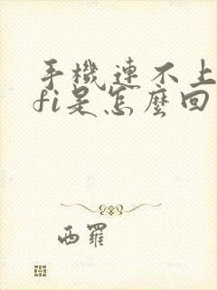 手机连不上wifi是怎么回事啊