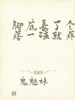 脚底长了个小疙瘩一碰就疼