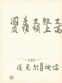 国产又粗又猛又爽视频上高潮69