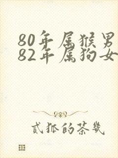 80年属猴男与82年属狗女婚配好吗